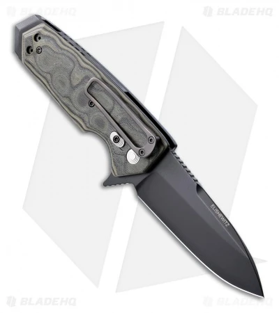 Hogue Knives EX02 Knife Spear Point Flipper Green G-Mascus (3.75" Plain) 34218 2 Hogue Knives EX02 Knife Spear Point Flipper Green G-Mascus (3.75" Plain) 34218 - Image 2