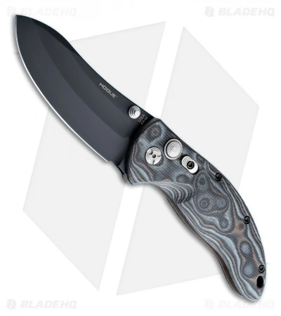 Hogue Knives EX04 Upswept Knife Black/Gray G-Mascus (4" Plain) 34459 1 Hogue Knives EX04 Upswept Knife Black/Gray G-Mascus (4" Plain) 34459