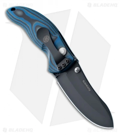 Hogue Knives EX04 Upswept Knife Blue Lava G-Mascus (4" Black) 34453 2 Hogue Knives EX04 Upswept Knife Blue Lava G-Mascus (4" Black) 34453 - Image 2