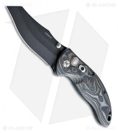 Hogue Knives EX04 Wharncliffe Knife Black/Gray G-Mascus (4" Plain) 34449 1 Hogue Knives EX04 Wharncliffe Knife Black/Gray G-Mascus (4" Plain) 34449