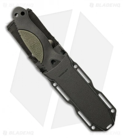 Hogue Knives EX-F02 Tanto Fixed Blade Knife OD Green (4.5" Black) 35241 3 Hogue Knives EX-F02 Tanto Fixed Blade Knife OD Green (4.5" Black) 35241 - Image 3