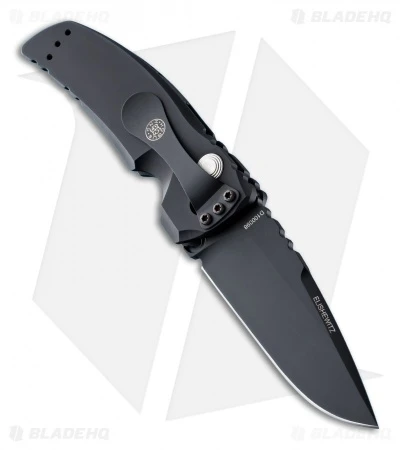 Hogue Knives EX-A01 Automatic Knife Drop Point Black Aluminum (3.5" Black) 2 Hogue Knives EX-A01 Automatic Knife Drop Point Black Aluminum (3.5" Black) - Image 2