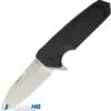 Hogue Knives EX-02 Spear Point Flipper Knife Black G-10 (3.75" Stonewash) 34216