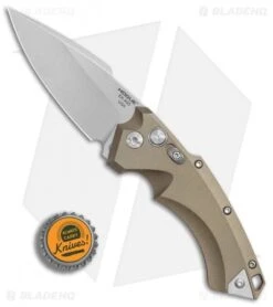 Hogue Knives EX-A05 Spear Point Automatic Knife FDE (3.5" Stonewash) 34534 -Knives Shop Hogue Auto FDE spear point tumble BHQ 80671 er bottlecap