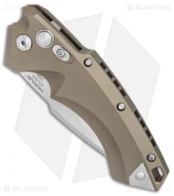 Hogue Knives EX-A05 Spear Point Automatic Knife FDE (3.5" Stonewash) 34534 -Knives Shop Hogue Auto FDE spear point tumble BHQ 80671 er spine