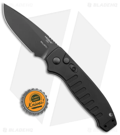 Hogue Ballista Drop Point Automatic Knife Matte Black (3.5" Black) 64130 4 Hogue Ballista Drop Point Automatic Knife Matte Black (3.5" Black) 64130 - Image 4