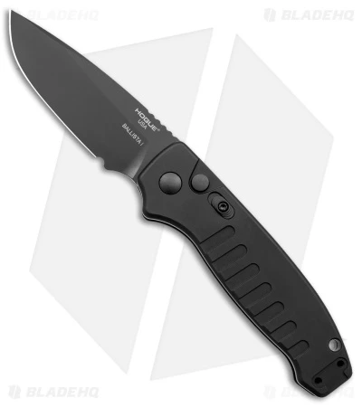 Hogue Ballista Drop Point Automatic Knife Matte Black (3.5" Black) 64130 1 Hogue Ballista Drop Point Automatic Knife Matte Black (3.5" Black) 64130