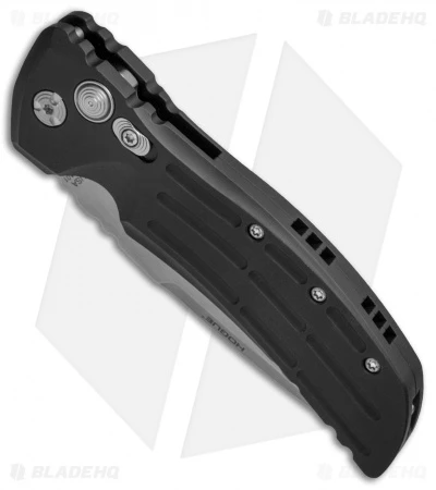 Hogue EX-A01 Automatic Drop Point Knife Black Aluminum (4" Stonewash) 34116 2 Hogue EX-A01 Automatic Drop Point Knife Black Aluminum (4" Stonewash) 34116 - Image 2