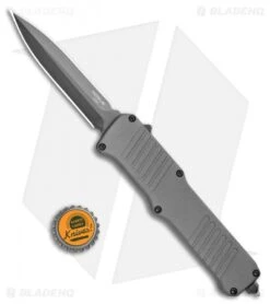 Hogue Incursion D/E OTF Automatic Knife Gray Aluminum (3.875" Black) 54062 -Knives Shop Hogue Incursion DE OTF Auto Gray Alum Black 54062 EXLKRL BHQ 108437 jr bottlecap