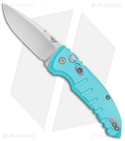 Hogue Knives A01 Microswitch Automatic Knife Aqua Blue (2.6" Stonewash) 24113 1 Hogue Knives A01 Microswitch Automatic Knife Aqua Blue (2.6" Stonewash) 24113