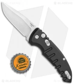 Hogue Knives A01 Microswitch Automatic Knife Black (2.6" Stonewash) 24110 -Knives Shop Hogue Knives A01 Microswitch Auto Black SW 24110 BHQ 78158 jr bottlecap
