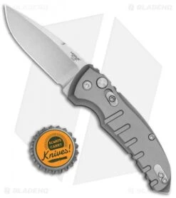 Hogue Knives A01 Microswitch Automatic Knife Gray (2.6" Stonewash) 24112 -Knives Shop Hogue Knives A01 Microswitch Auto Gray SW 2412 BHQ 78509 jr bottlecap