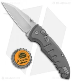 Hogue Knives A01 Microswitch Automatic Knife Gray (2.6" Stonewash) 24102 -Knives Shop Hogue Knives A01 Microswitch Wharncliffe Auto Gray SW 24102 BHQ 92704 jr bottlecap