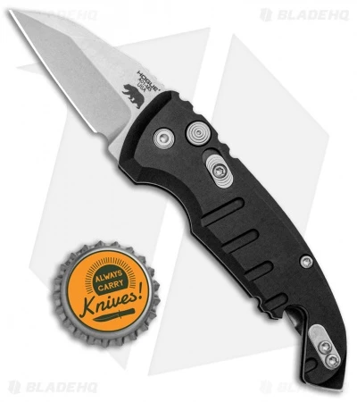 Hogue Knives CA Legal A01 Microswitch Wharncliffe Auto Knife Black (1.8" SW) 4 Hogue Knives CA Legal A01 Microswitch Wharncliffe Auto Knife Black (1.8" SW) - Image 4