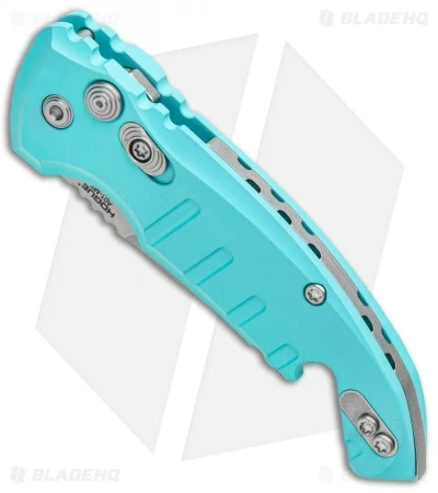 Hogue Knives CA Legal A01 Microswitch Automatic Knife Teal (1.8" Stonewash) 2 Hogue Knives CA Legal A01 Microswitch Automatic Knife Teal (1.8" Stonewash) - Image 2