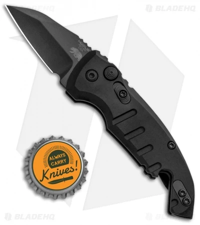 Hogue Knives CA Legal A01 Microswitch Wharncliffe Automatic Knife (1.8" Black) 4 Hogue Knives CA Legal A01 Microswitch Wharncliffe Automatic Knife (1.8" Black) - Image 4