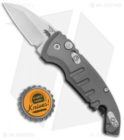 Hogue Knives CA Legal A01 Microswitch Wharncliffe Automatic Knife Gray (1.8" SW) -Knives Shop Hogue Knives CA Legal A01 Microswitch Wharncliffe Auto Gray SW 24142 BHQ 81358 jr bottlecap