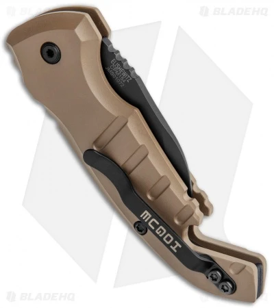 Hogue Knives CA Legal A01 Microswitch Wharncliffe Auto Knife FDE (1.8" Black) 3 Hogue Knives CA Legal A01 Microswitch Wharncliffe Auto Knife FDE (1.8" Black) - Image 3