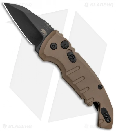 Hogue Knives CA Legal A01 Microswitch Wharncliffe Auto Knife FDE (1.8" Black) 1 Hogue Knives CA Legal A01 Microswitch Wharncliffe Auto Knife FDE (1.8" Black)