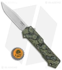 Hogue Knives Compound OTF Automatic Knife Clip Point Green (3.5" SW) 34038 -Knives Shop Hogue Knives Compound OTF Auto CP Green SW BHQ 93918 jr bottlecap