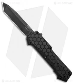 Hogue Knives Compound OTF Automatic Knife Tanto Black (3.5" Black) 34026