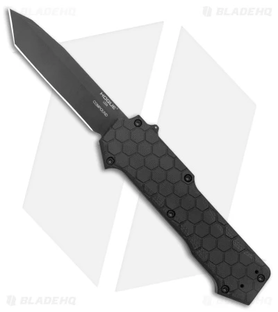Hogue Knives Compound OTF Automatic Knife Tanto Black W/ Tritium (3.5" Black) 1 Hogue Knives Compound OTF Automatic Knife Tanto Black W/ Tritium (3.5" Black)