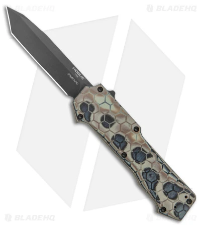 Hogue Knives Compound Tanto OTF Automatic Knife Dark Earth G-Mascus (3.5" Black) 1 Hogue Knives Compound Tanto OTF Automatic Knife Dark Earth G-Mascus (3.5" Black)