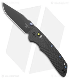 Hogue Knives Deka Clip Point Knife Black Carbon Fiber (3.25" Black DLC 20CV)