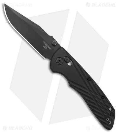 Hogue Knives Deka Clip Point Pocket Knife Black G-10 (3.25" Black 20CV) 1 Hogue Knives Deka Clip Point Pocket Knife Black G-10 (3.25" Black 20CV)