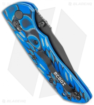 Hogue Knives Deka Clip Point Pocket Knife Blue Lava G-Mascus (3.25" Black 20CV) 3 Hogue Knives Deka Clip Point Pocket Knife Blue Lava G-Mascus (3.25" Black 20CV) - Image 3