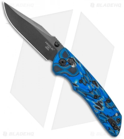 Hogue Knives Deka Clip Point Pocket Knife Blue Lava G-Mascus (3.25" Black 20CV) 1 Hogue Knives Deka Clip Point Pocket Knife Blue Lava G-Mascus (3.25" Black 20CV)