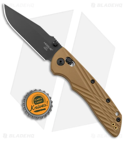 Hogue Knives Deka MagnaCut Clip Point Knife FDE Tan Polymer (3.25" Cerakote) 4 Hogue Knives Deka MagnaCut Clip Point Knife FDE Tan Polymer (3.25" Cerakote) - Image 4
