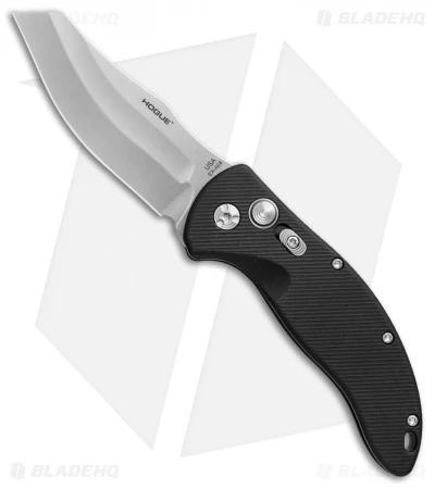 Hogue Knives EX-A04 Wharncliffe Automatic Knife Matte Black (3.5" Tumbled) 1 Hogue Knives EX-A04 Wharncliffe Automatic Knife Matte Black (3.5" Tumbled)