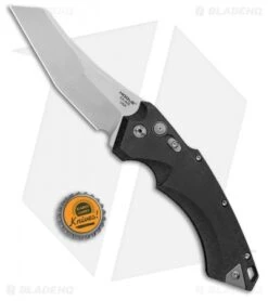 Hogue Knives EX-A05 Wharncliffe Automatic Knife Black (4" Stonewash) 34500 -Knives Shop Hogue Knives EX A05 Wharncliffe 4in Auto Black SW 34500 BHQ 100444 jr bottlecap