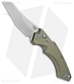 Hogue Knives EX-A05 Wharncliffe Automatic Knife OD Green (4" Stonewash) 34501