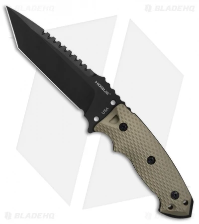 Hogue Knives EX-F01 Tactical Tanto Fixed Blade FDE G-10 (5.5" Black) 35127 1 Hogue Knives EX-F01 Tactical Tanto Fixed Blade FDE G-10 (5.5" Black) 35127