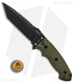 Hogue Knives EX-F01 Tactical Tanto Fixed Blade OD Green G-10 (5.5" Black) 35128 -Knives Shop Hogue Knives EX F01 Tactical Tanto OD Green G10 black BHQ 82431 er bottlecap