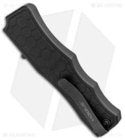 Hogue Knives Exploit OTF Automatic Knife Clip Point Black (3.5" Black) 34056 -Knives Shop Hogue Knives Exploit OTF Auto CP Black Black 34056 BHQ 93908 jr side