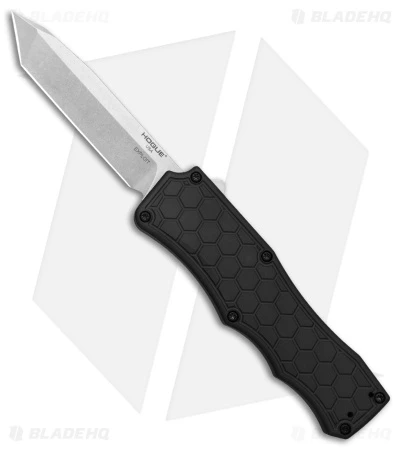 Hogue Knives Exploit OTF Automatic Knife Tanto Black (3.5" Stonewash) 34040 1 Hogue Knives Exploit OTF Automatic Knife Tanto Black (3.5" Stonewash) 34040
