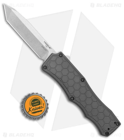 Hogue Knives Exploit OTF Automatic Knife Tanto Gray (3.5" Stonewash) 34042 4 Hogue Knives Exploit OTF Automatic Knife Tanto Gray (3.5" Stonewash) 34042 - Image 4