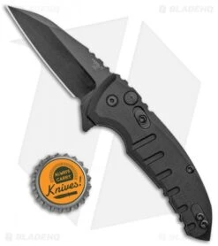 Hogue X1 Microflip Wharncliffe Flipper Knife Matte Black (2.6" Black) 24166 -Knives Shop Hogue Knives Microflip Wharncliffe Matte Black Black 24166 BHQ 93898 jr bottlecap