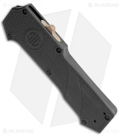 Hogue Knives SIG Compound Scorpion OTF Auto Tanto Black G-10 (3.5" FDE PVD) 2 Hogue Knives SIG Compound Scorpion OTF Auto Tanto Black G-10 (3.5" FDE PVD) - Image 2