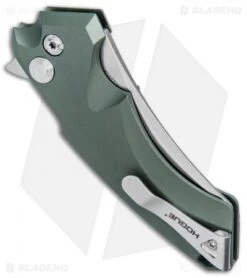 Hogue Knives X5 Wharncliffe Flipper Knife OD Green (3.5" Stonewash) 34561 -Knives Shop Hogue Knives X 5 Wharncliffe Flipper OD Green SW 3.5in 34561 BHQ 81368 jr side