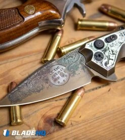 Hogue Knives/Outlaw Ordnance/Manspot X5 Flipper Knife (3.5" Bronze) Exclusive 12 Hogue Knives/Outlaw Ordnance/Manspot X5 Flipper Knife (3.5" Bronze) Exclusive -Knives Shop Hogue Knives X5 Spear Point Flipper Knife Bronze Manspot Exclusive BHQ 105684 kp 38 special web 1