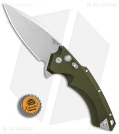Hogue Knives X5 Spear Point Flipper Knife OD Green (4" Stonewash) 34551 -Knives Shop Hogue Knives X5 Spear Point Flipper OD Green SW BHQ 81366 er bottlecap