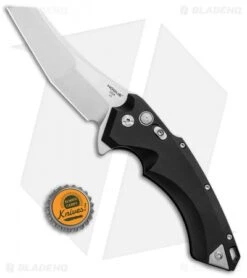 Hogue Knives X5 Wharncliffe Flipper Knife Black Aluminum (4" Stonewash) 34540 -Knives Shop Hogue Knives X5 Wharncliffe Flipper Black Alum SW 34540 EXLRSR BHQ 95614 jr bottlecap