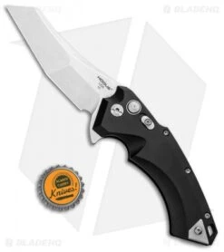 Hogue Knives X5 Wharncliffe Flipper Knife Black Aluminum (3.5" Stonewash) 34560 -Knives Shop Hogue Knives X5 Wharncliffe Flipper Black Alum SW 34560 EXLRSR BHQ 95611 jr bottlecap