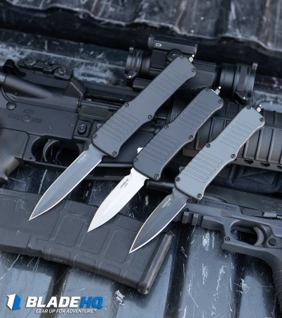 Hogue Mini Incursion D/E OTF Automatic Knife Black Aluminum (3" Tumble) 54070 5 Hogue Mini Incursion D/E OTF Automatic Knife Black Aluminum (3" Tumble) 54070 - Image 5