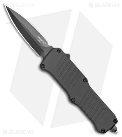 Hogue Mini Incursion D/E OTF Automatic Knife Black Aluminum (3" Black) 54076 1 Hogue Mini Incursion D/E OTF Automatic Knife Black Aluminum (3" Black) 54076