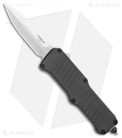 Hogue Mini Incursion D/E OTF Automatic Knife Black Aluminum (3" Tumble) 54070 1 Hogue Mini Incursion D/E OTF Automatic Knife Black Aluminum (3" Tumble) 54070